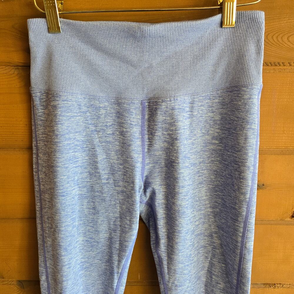 Alo Alosoft Legging Lounge High Waist Tile Blue White Heather Medium Cozy Soft - Picture 5 of 6